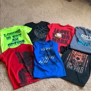 Lot of 7 boys small Tek Gear short sleeved shirts